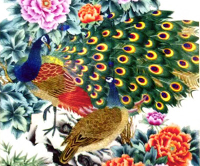 潮彩瓷板画的艺术特色