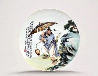 汪野亭与王大凡瓷板画的异同