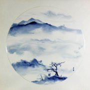 瓷画空间表现的简约意象