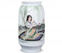 粉彩工笔人物瓷画的美学原理