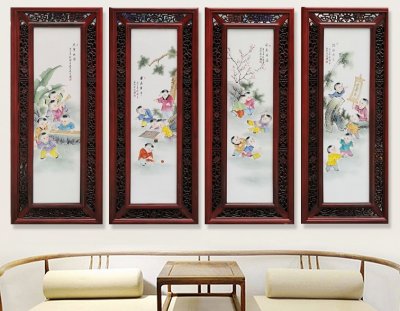 瓷板画：瓷面上的丹青笔墨