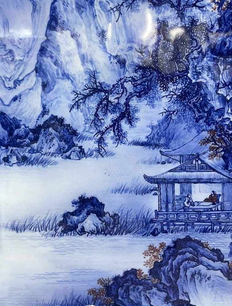 景德镇名家手绘艺术青花瓷板画(图4)